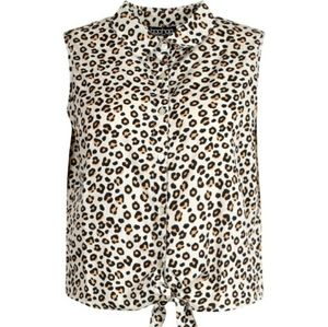 Boohoo Tie Front Top